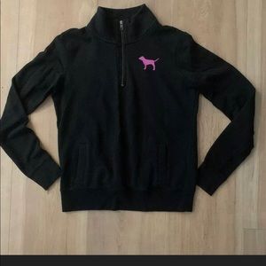 Pink quarter zip